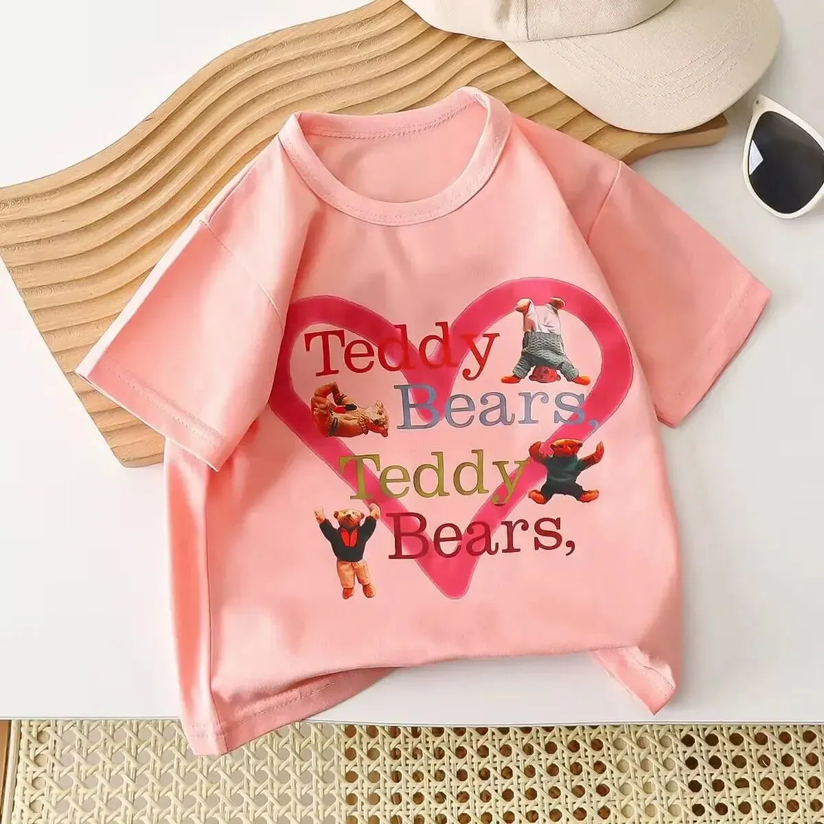 2-7T Toddler Kid Tshirt Summer Cotton Baby Boy Girls Clothes Short Sleeve Tee Top Casual Infant T Shirt Childrens Outfit