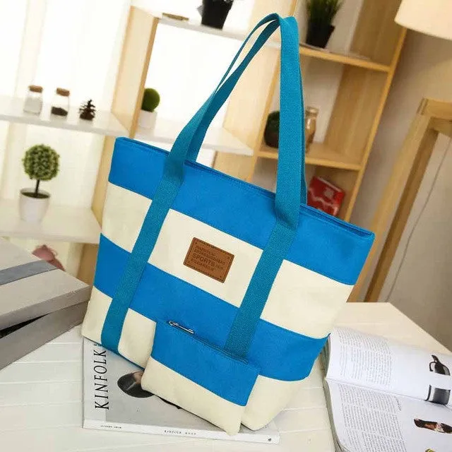 2017 Women Bag Fashion Ladies Hand Canvas Handbag Big Beach Shoulder Women Messenger Tote Bags Female Handbags Polyester Top bag