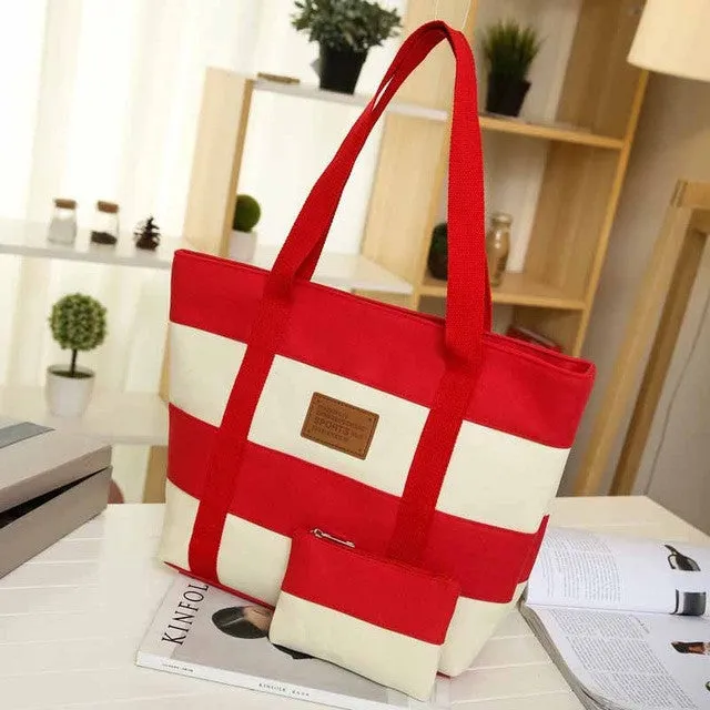 2017 Women Bag Fashion Ladies Hand Canvas Handbag Big Beach Shoulder Women Messenger Tote Bags Female Handbags Polyester Top bag