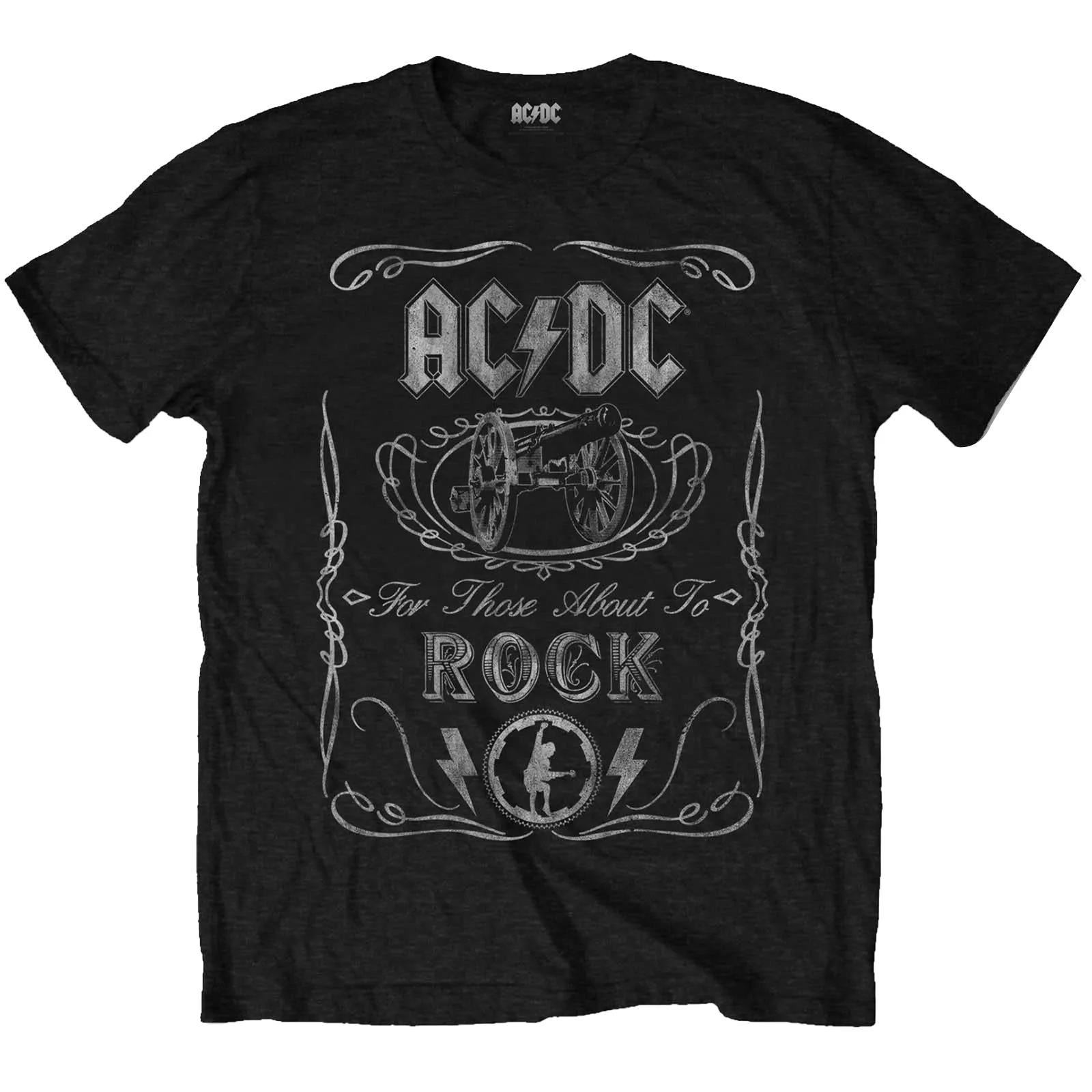 AC/DC Childrens/Kids Cannon Swig Vintage Cotton T-Shirt