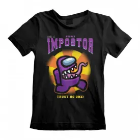 Among Us Childrens/Kids Purple Impostor T-Shirt