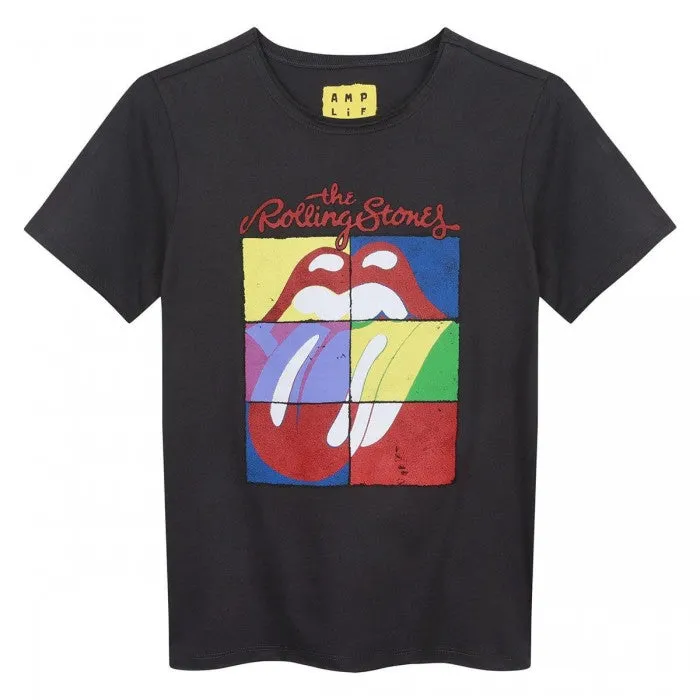 Amplified Childrens/Kids Square Tongue The Rolling Stones T-Shirt