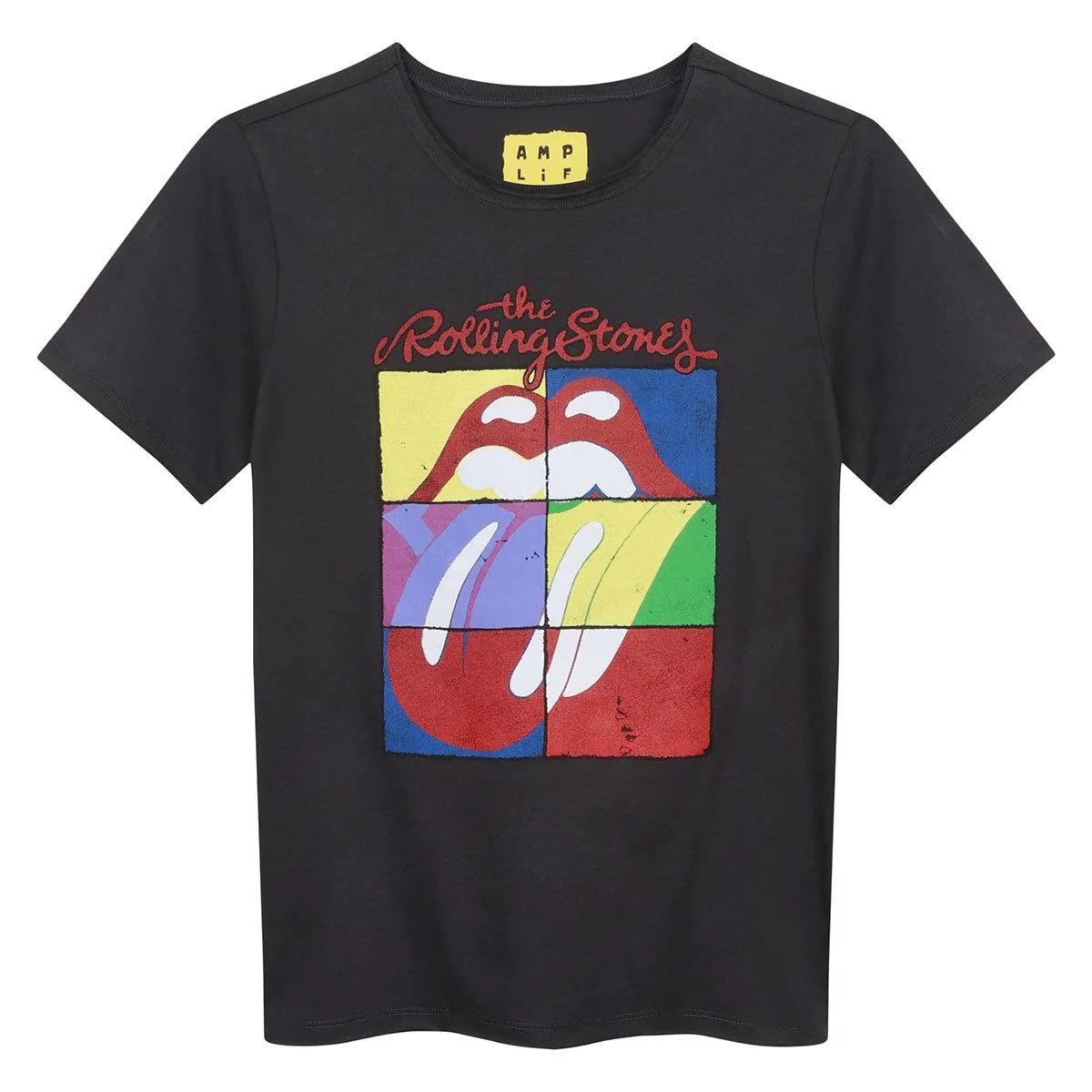 Amplified Childrens/Kids Square Tongue The Rolling Stones T-Shirt