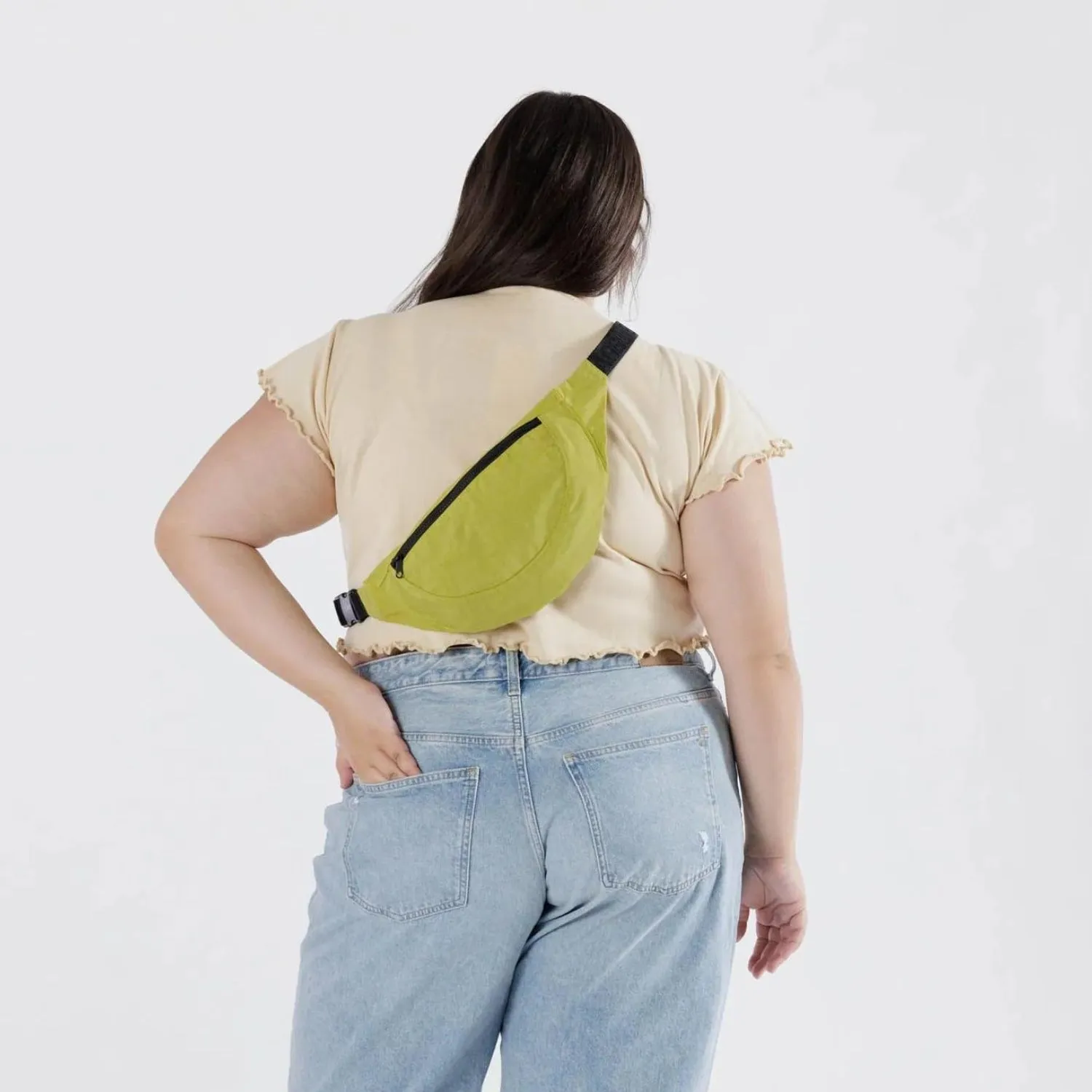 Baggu Crescent Fanny Pack in Lemongrass