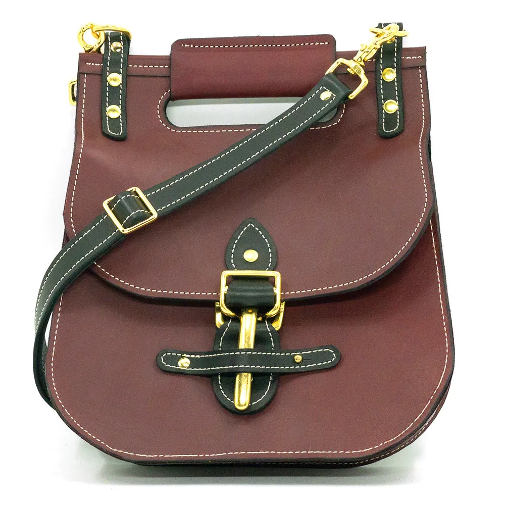 Billy Sunday Oxblood Cross-Body Saddlebag