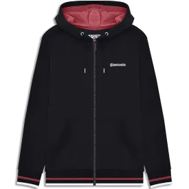 Black Full Zip Twin Tipped Hoodie