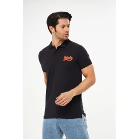 Black Superdry Smart Fit Polo