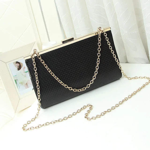 Black White Fashion Women Designer Chain Crossbody Bag Ladies Shoulder Bag Clutch Bag Bolsa Franja Girl Luxury Party Evening Bag