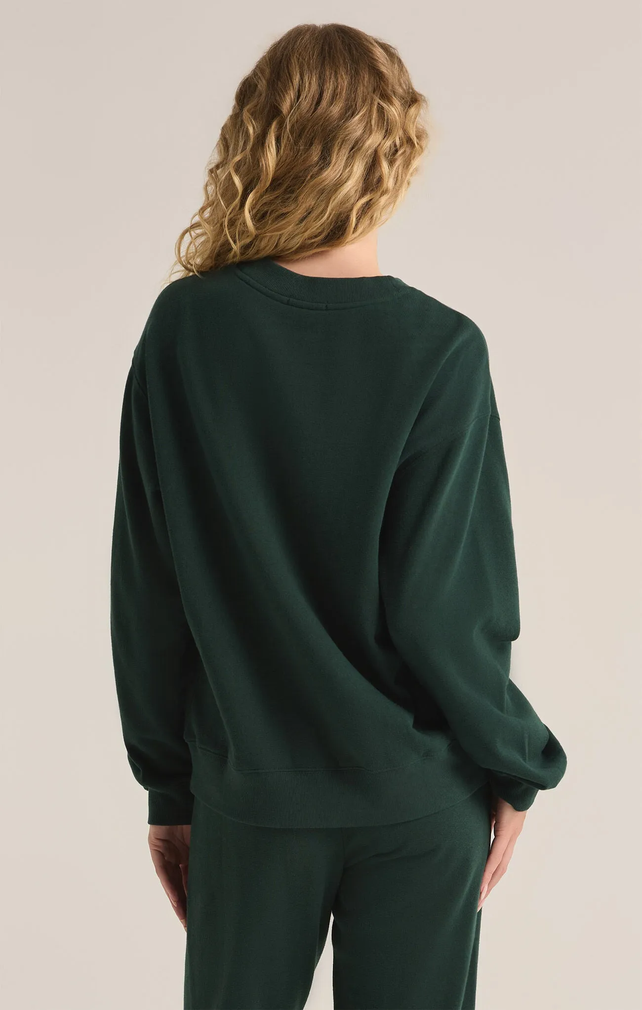 Boyfriend Sweatshirt - Cyprus Green