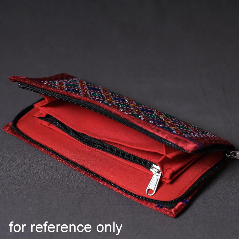 Brown - Kutchi Embroidery Mirror Work Clutch