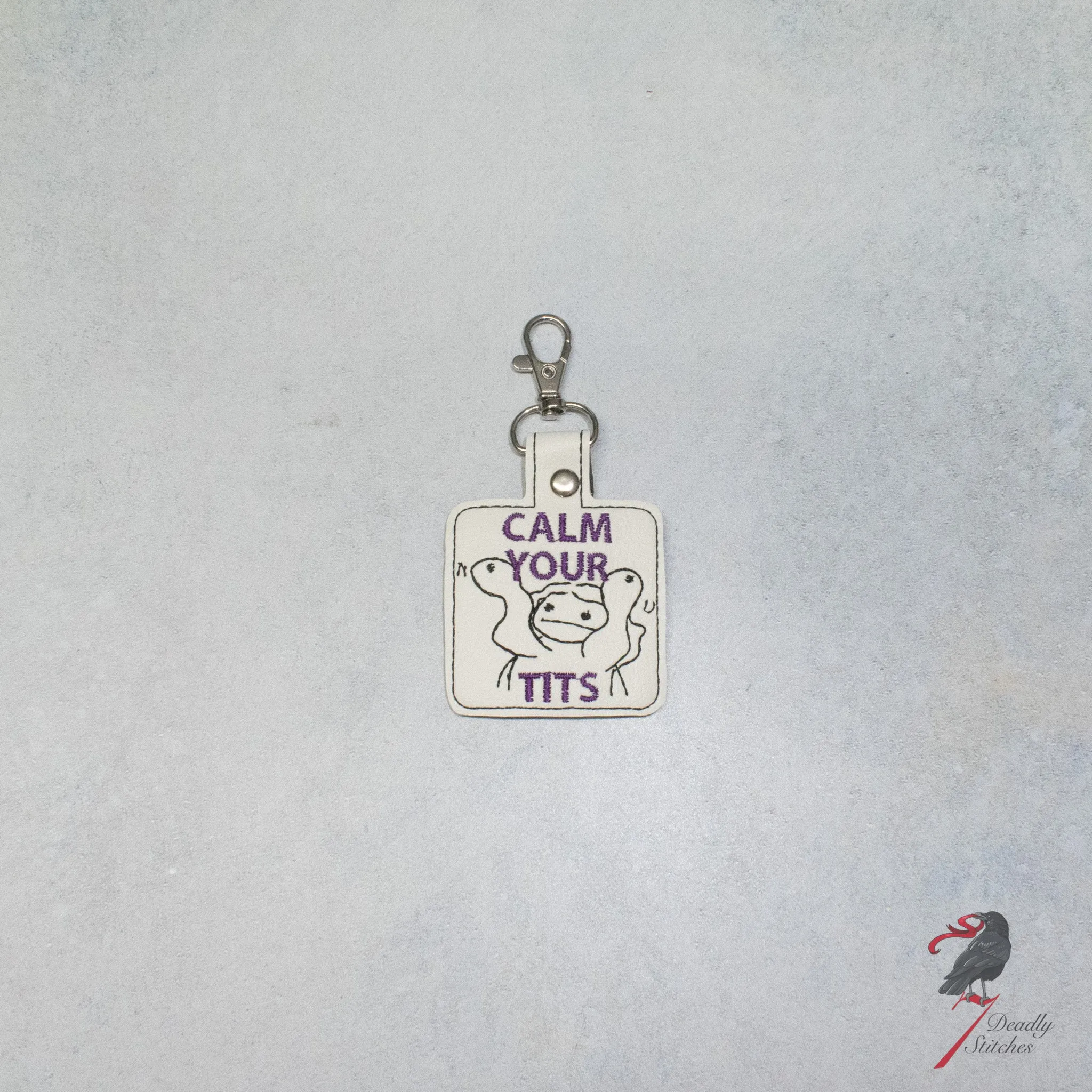 Calm Your Tits Keychain