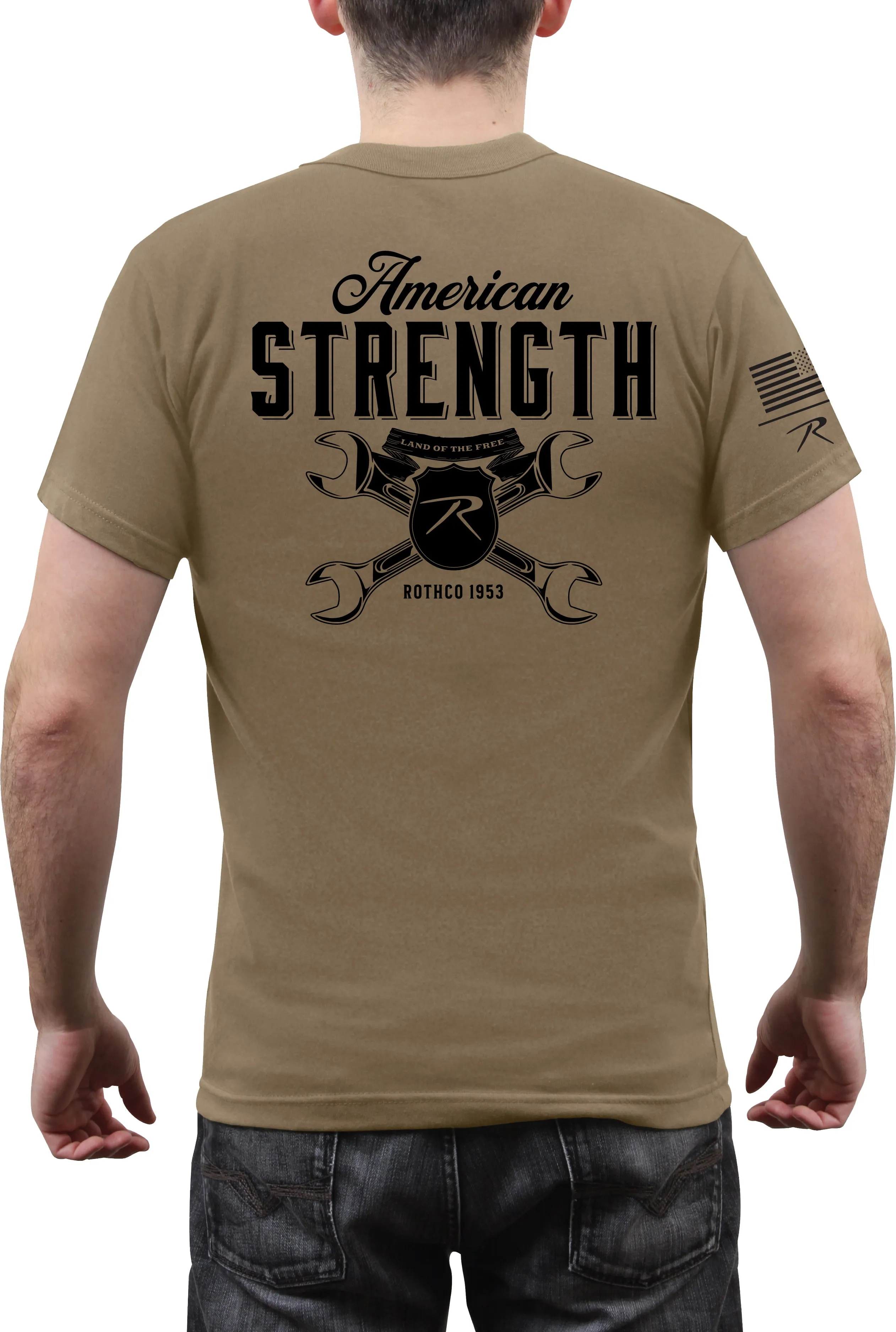 Coyote Brown American Strength Land of the Free T-Shirt