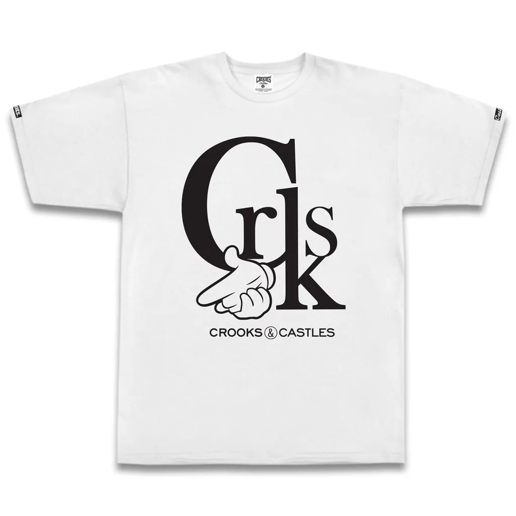 Crooks & Castles CRKS Airgun Logo Tee White