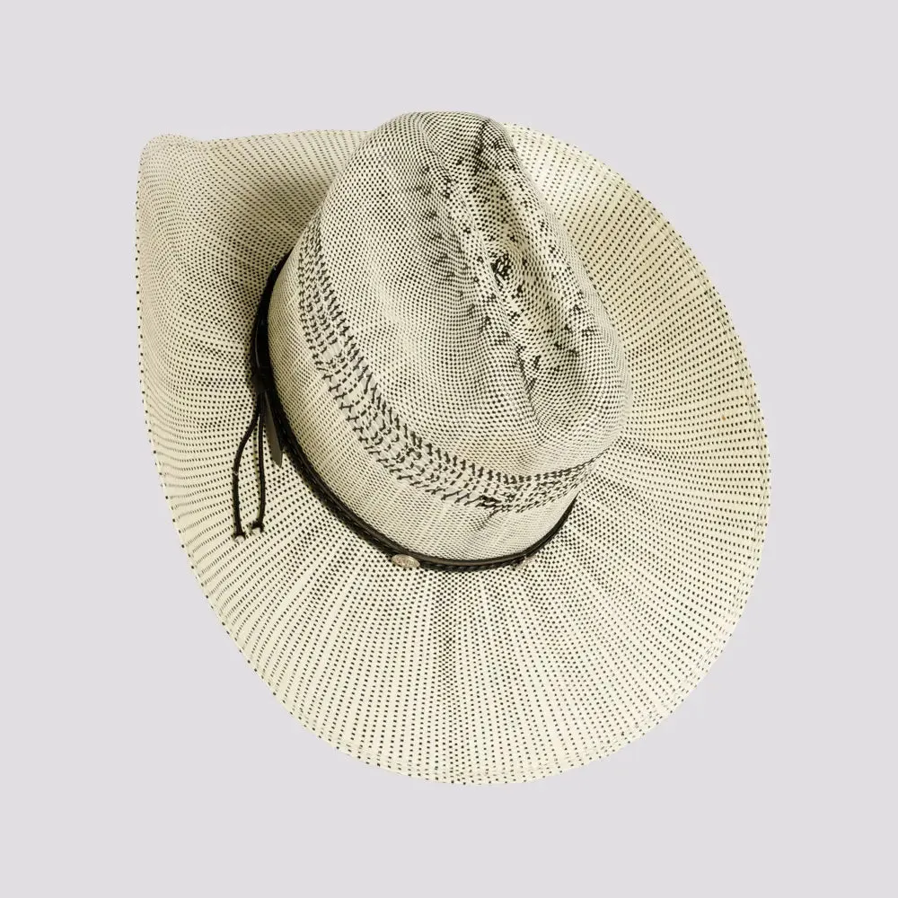 Curly | Womens Woven Western Bangora Straw Cowgirl Hat