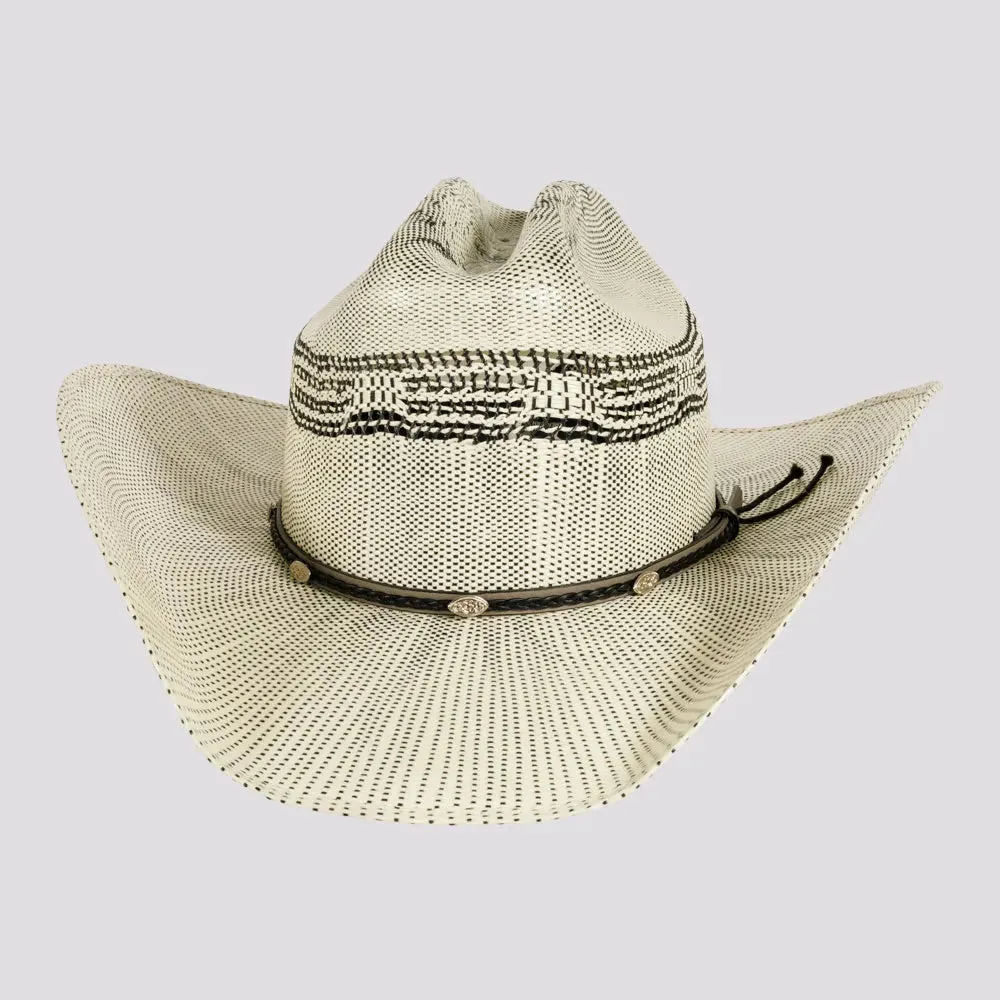 Curly | Womens Woven Western Bangora Straw Cowgirl Hat