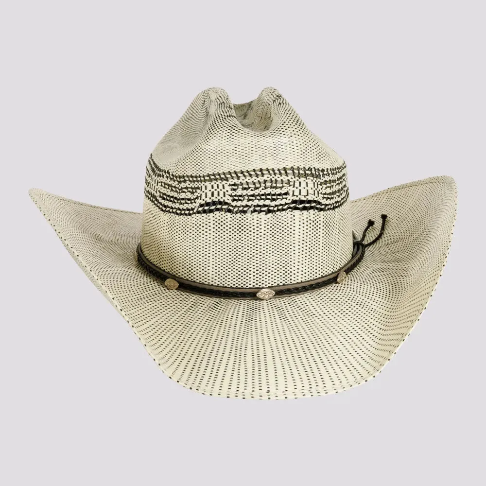 Curly | Womens Woven Western Bangora Straw Cowgirl Hat