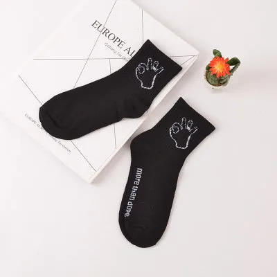 Foot 22-26cm CNOPT SOCKS Daily Cotton Elastic Men Chinese Russian Athletics Sun ET Fashion Harajuku Guy Youth Summer More Casual