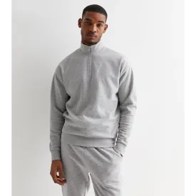 Grey Half Zip Sweatshirt