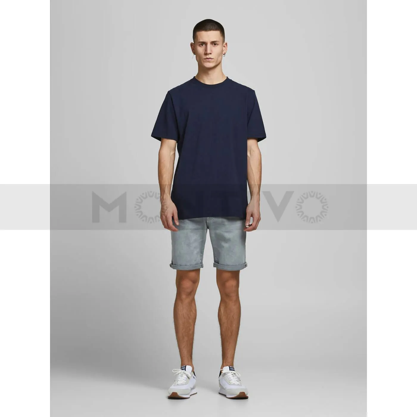 JJ Grey Blue Denim Shorts