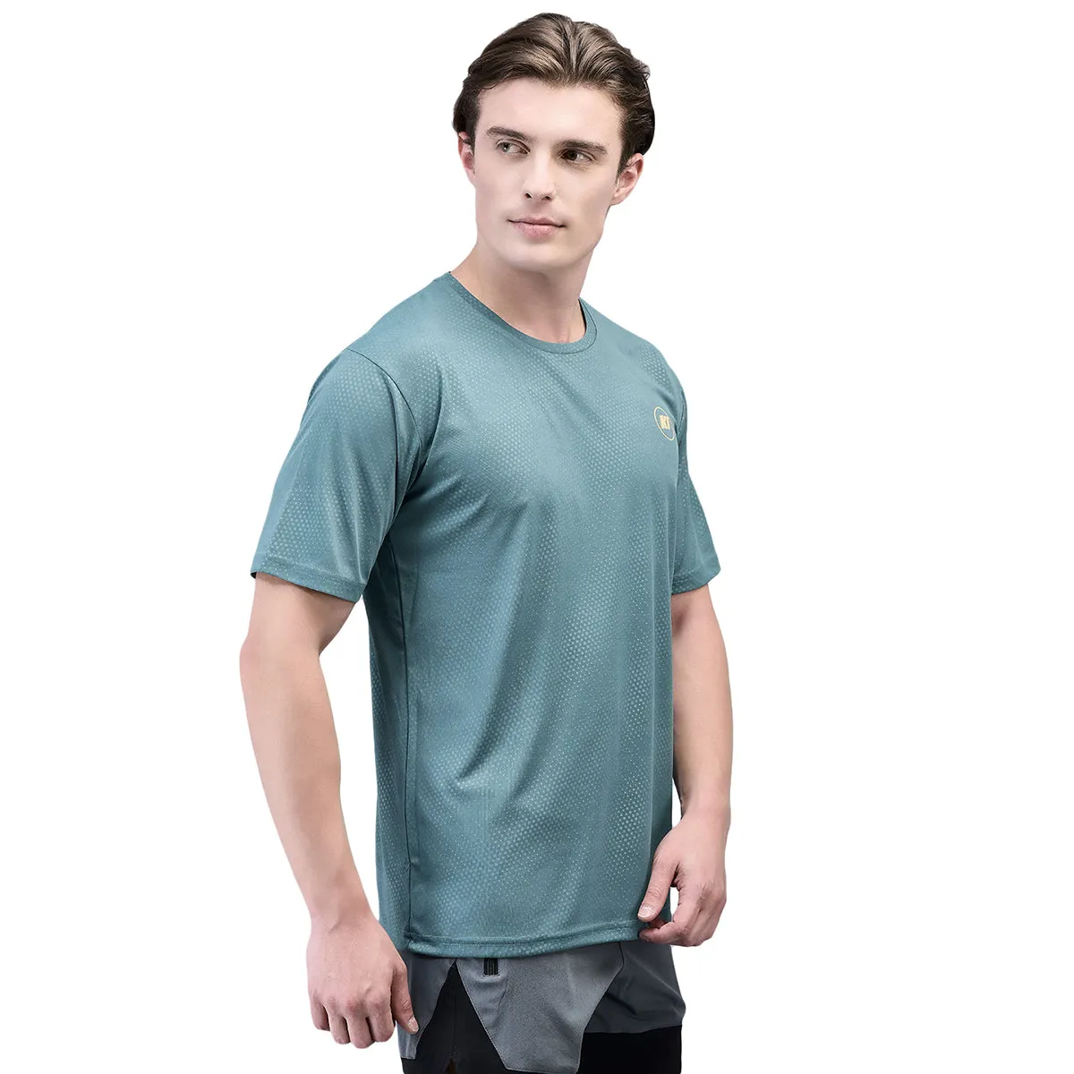 KI Dry Fit Tealdots Active Wear T-Shirts - Performance Gear for Gym Enthusiasts and Outdoor Athletes