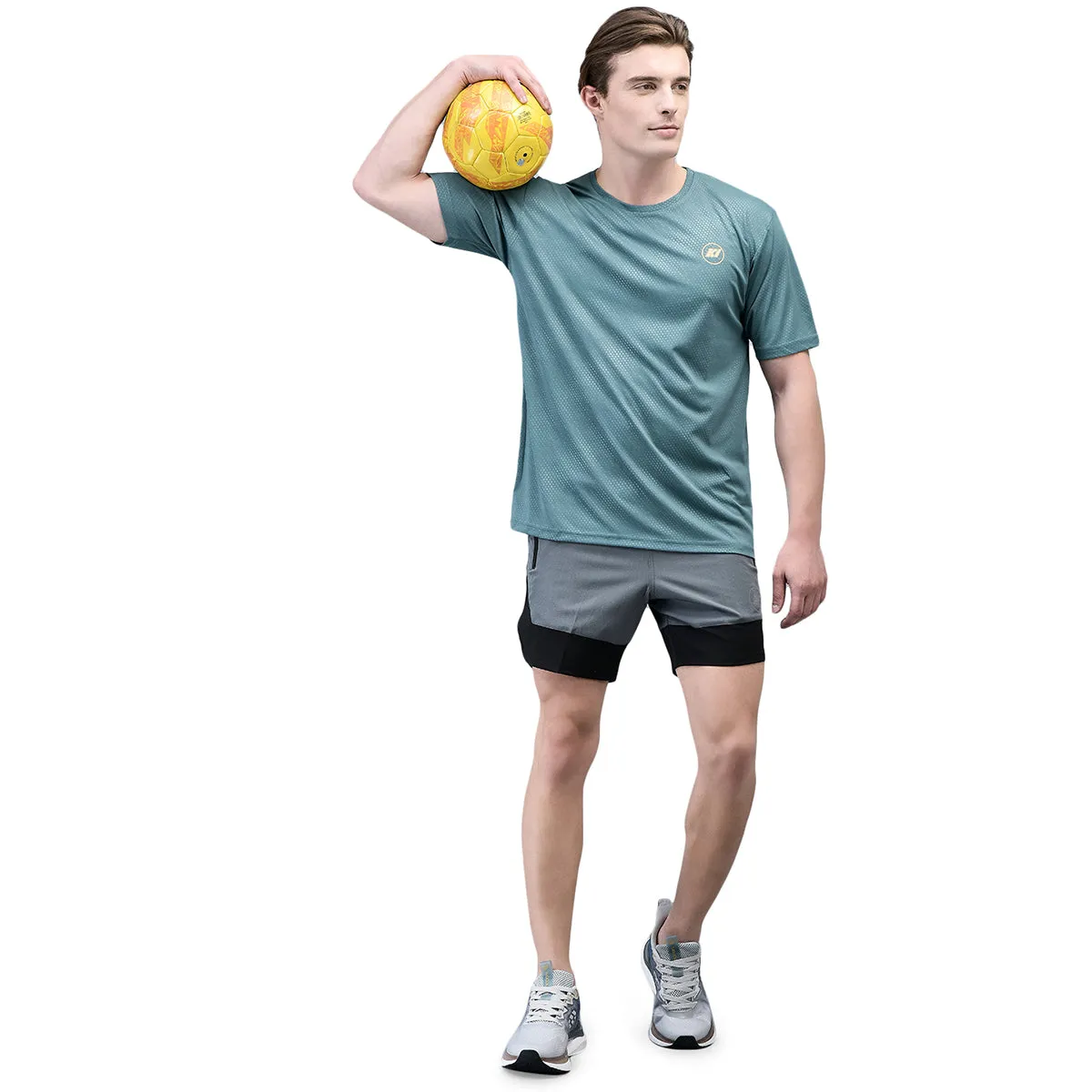 KI Dry Fit Tealdots Active Wear T-Shirts - Performance Gear for Gym Enthusiasts and Outdoor Athletes