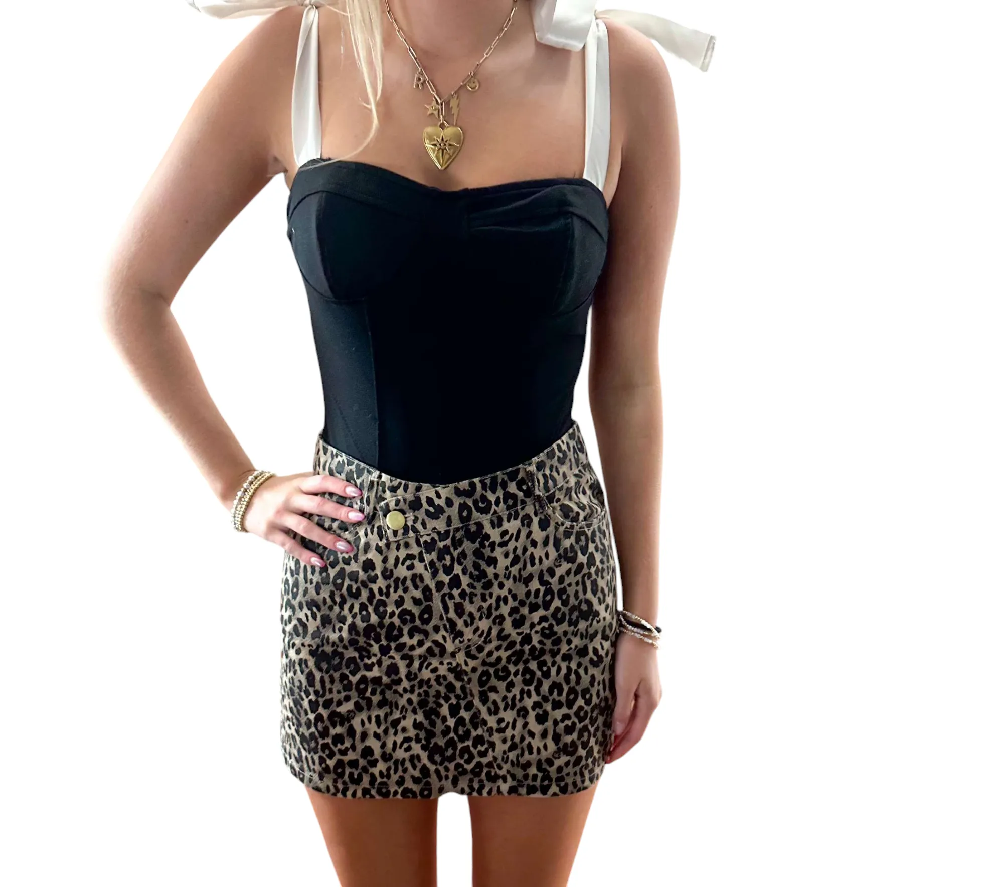 Leopard skirt