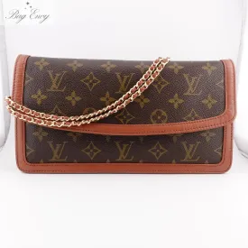 LOUIS VUITTON Monogram Dame PM with Chain