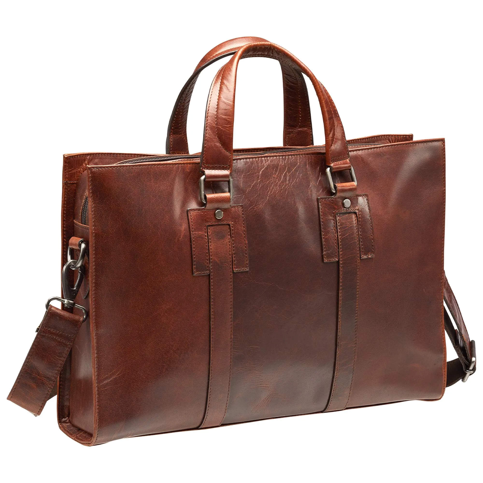 Mancini Leather Buffalo Collection Tote for 14” laptop