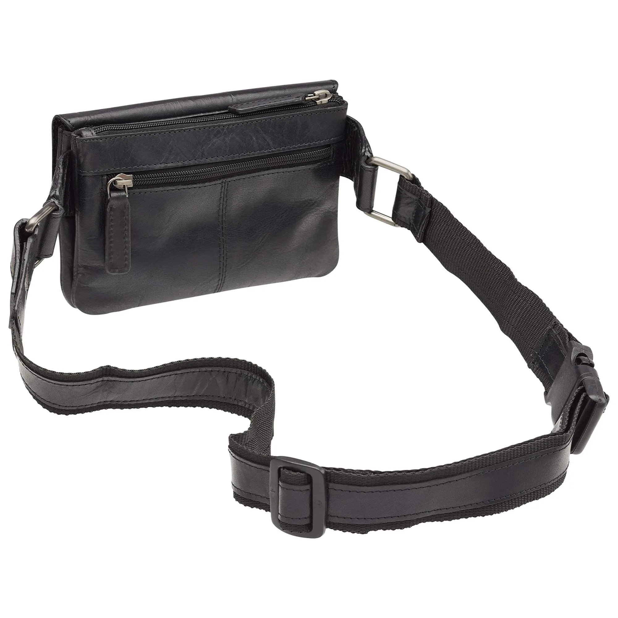 Mancini Leather Slim Waist Bag