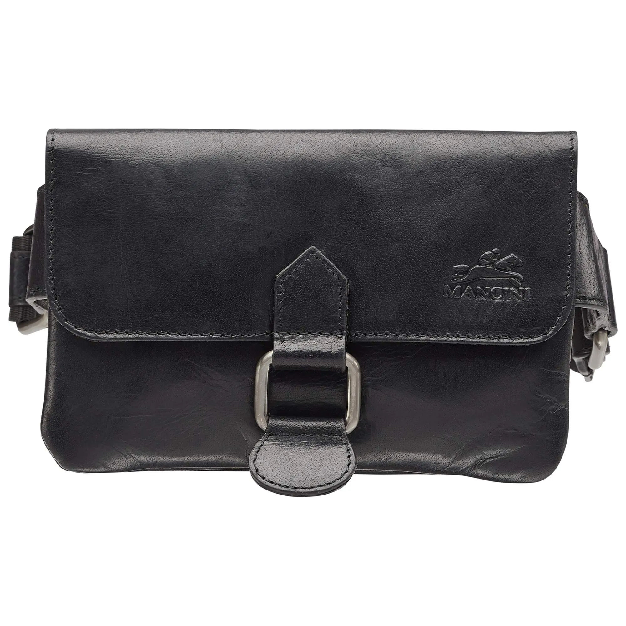 Mancini Leather Slim Waist Bag