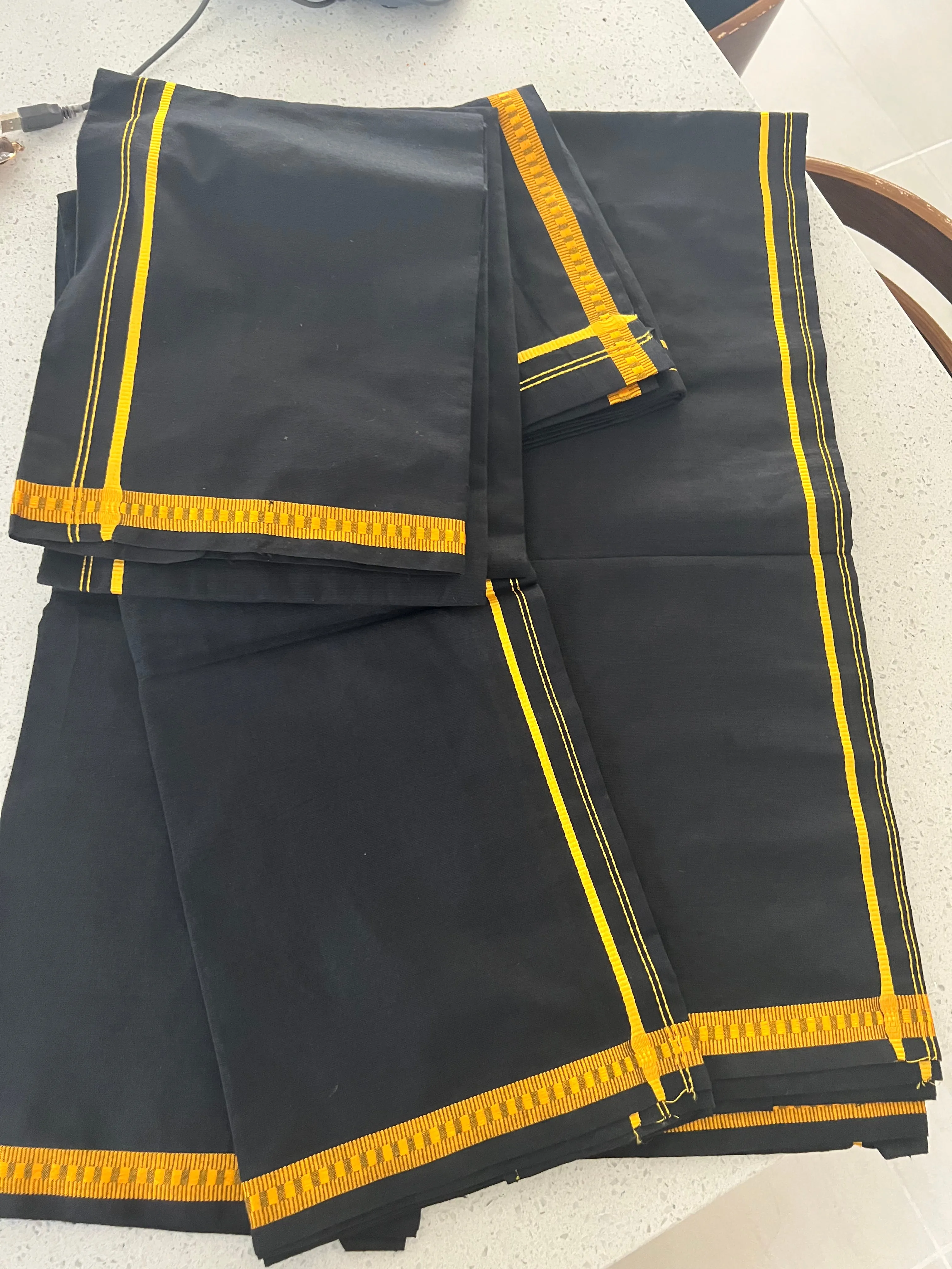 Mens Dhoti Black