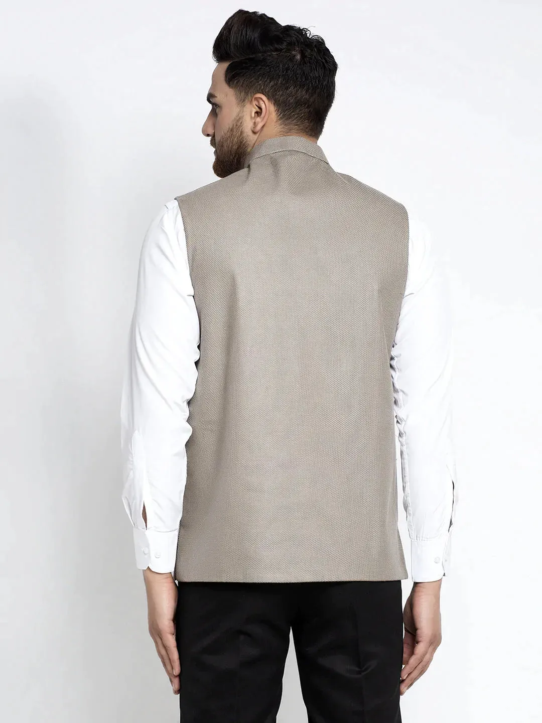 Men'S Grey Nehru Jacket