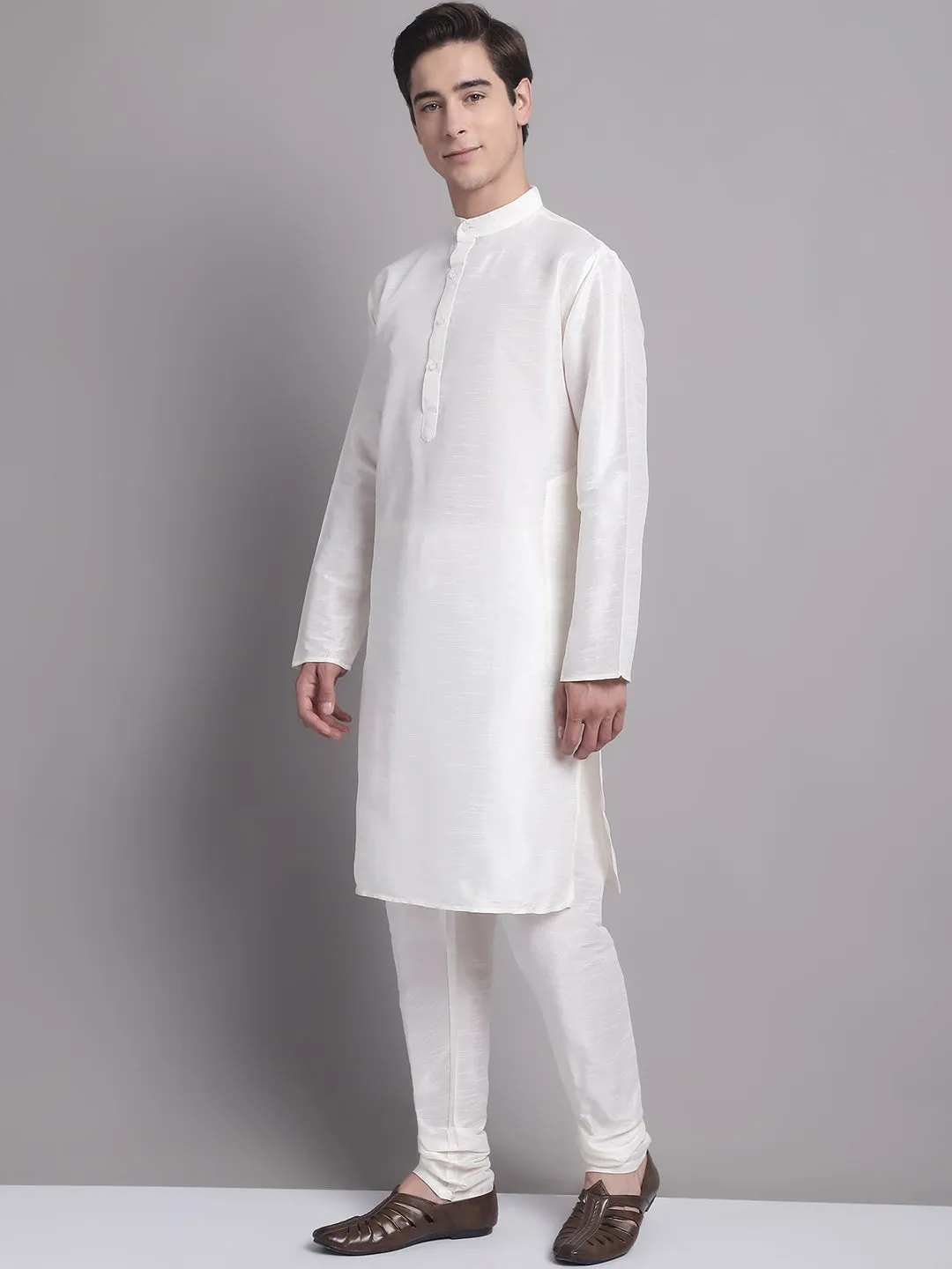 Men's Peacock Blue Sequins and Embroidred Nehru Jacket With Solid Kurta Pyjama.