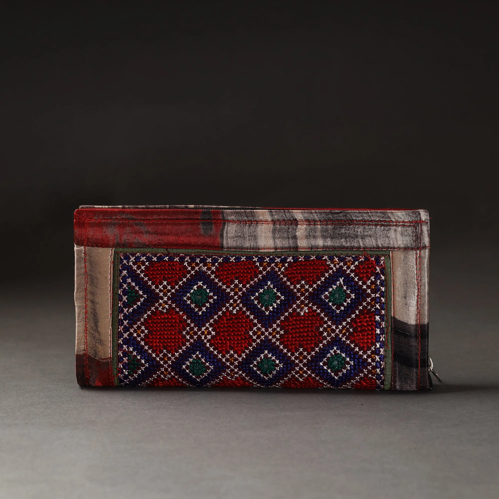 Multicolor - Kutchi Embroidery Mirror Work Clutch