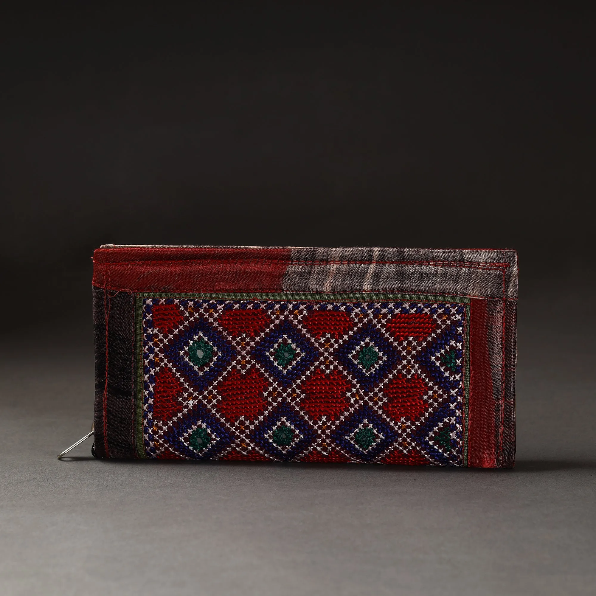 Multicolor - Kutchi Embroidery Mirror Work Clutch