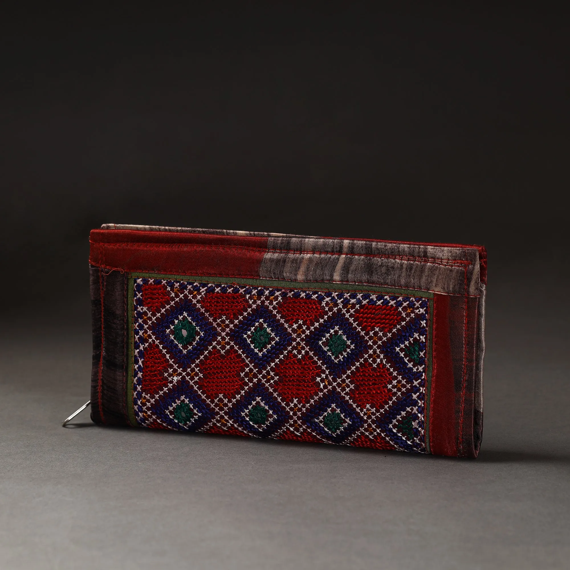 Multicolor - Kutchi Embroidery Mirror Work Clutch