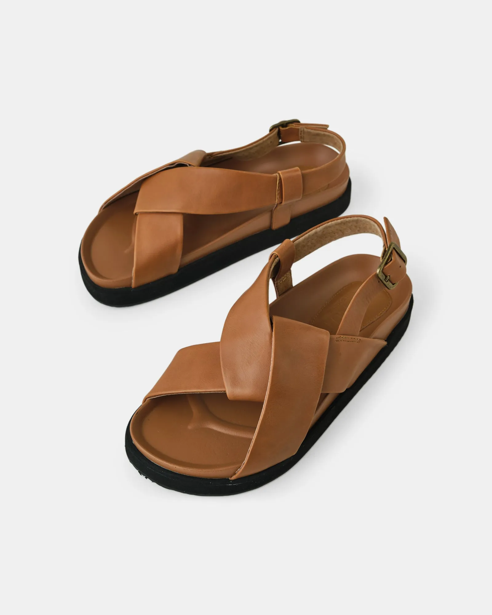 Mya Leather Sandal - Tan