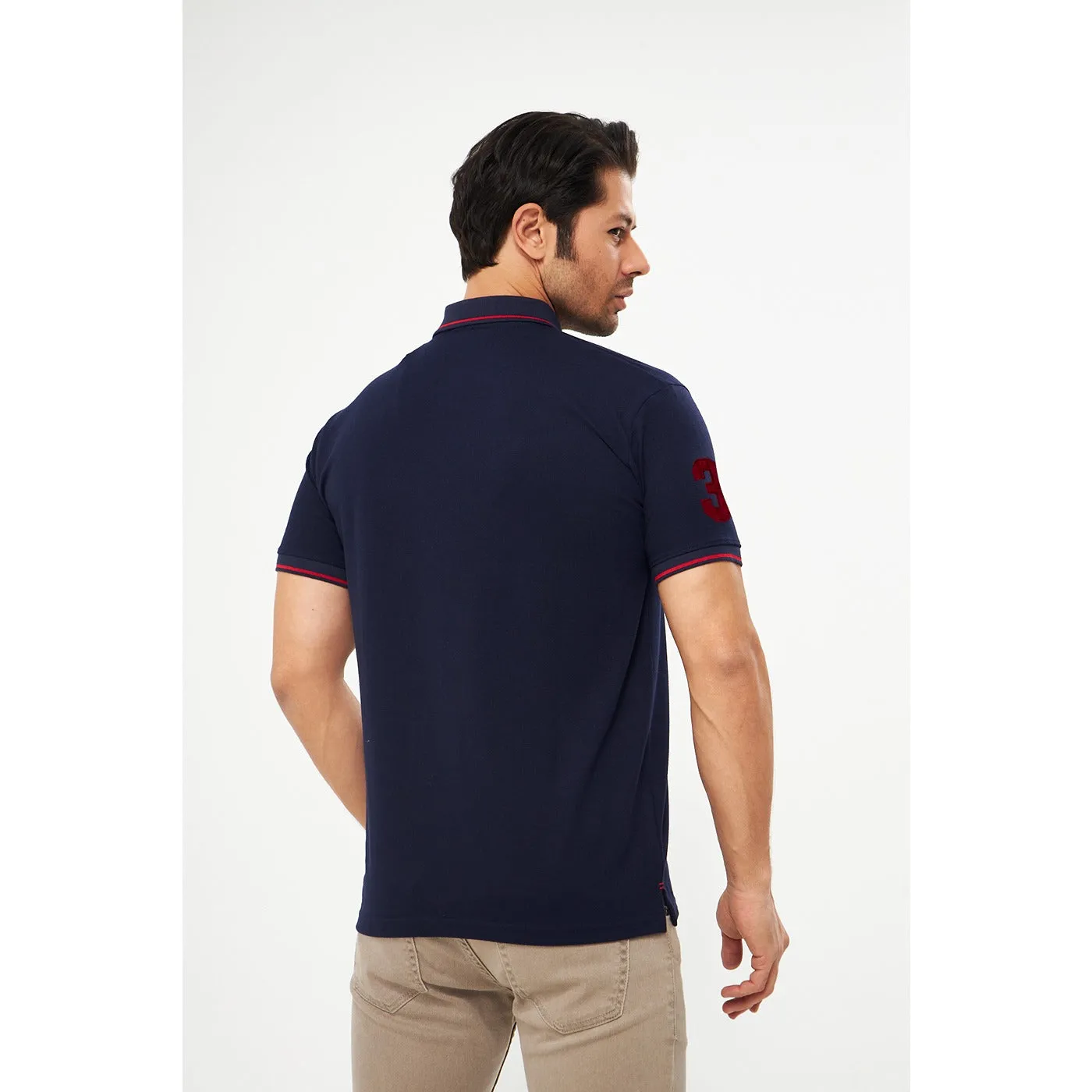 Navy RL Pique Polo