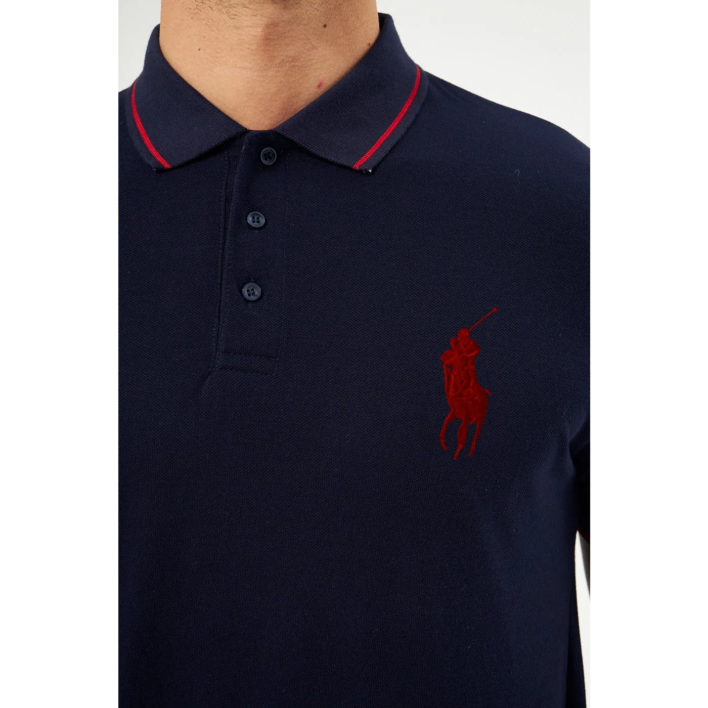 Navy RL Pique Polo