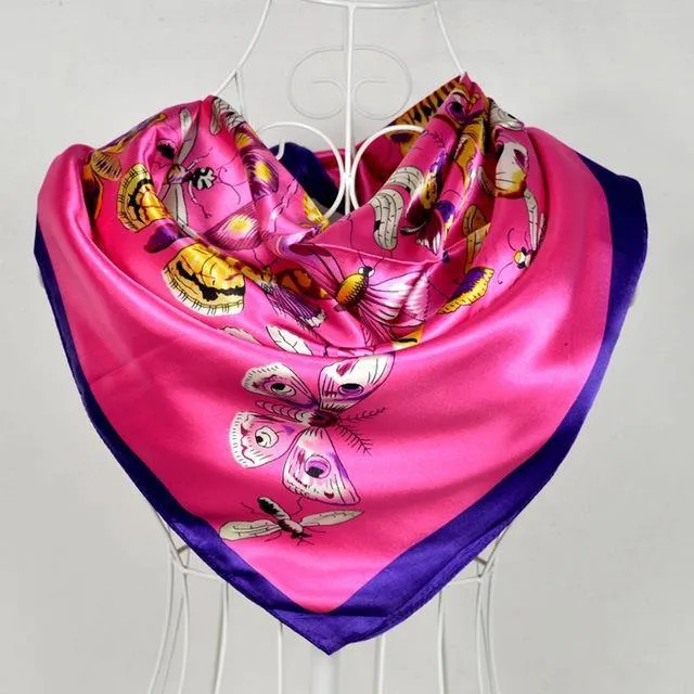 New Female Elegant Large Silk Scarf