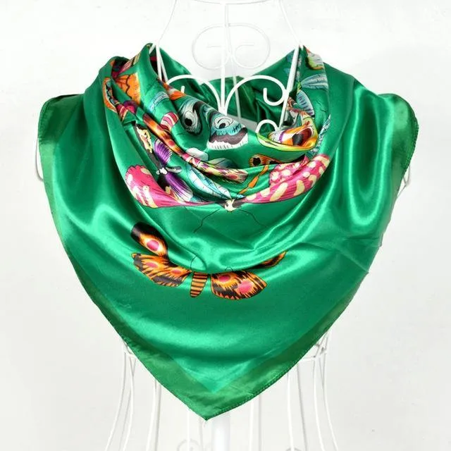 New Female Elegant Large Silk Scarf