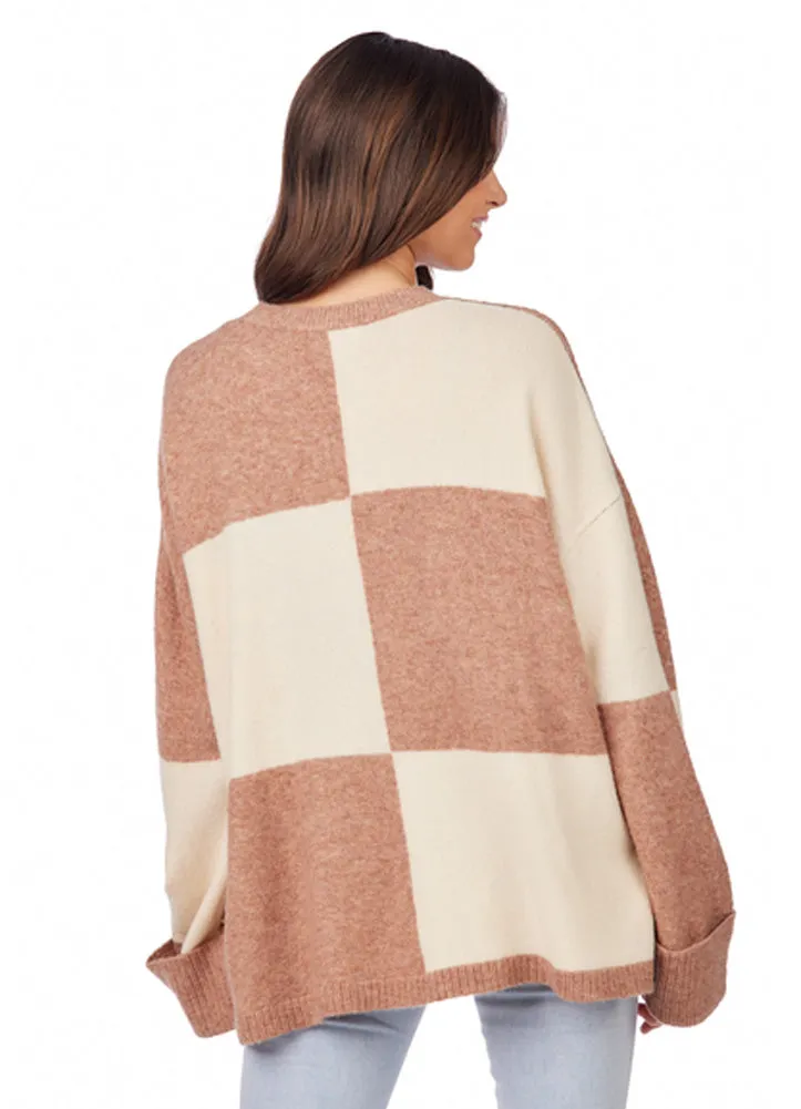 Oaklyn Sweater in Tan by Mud Pie