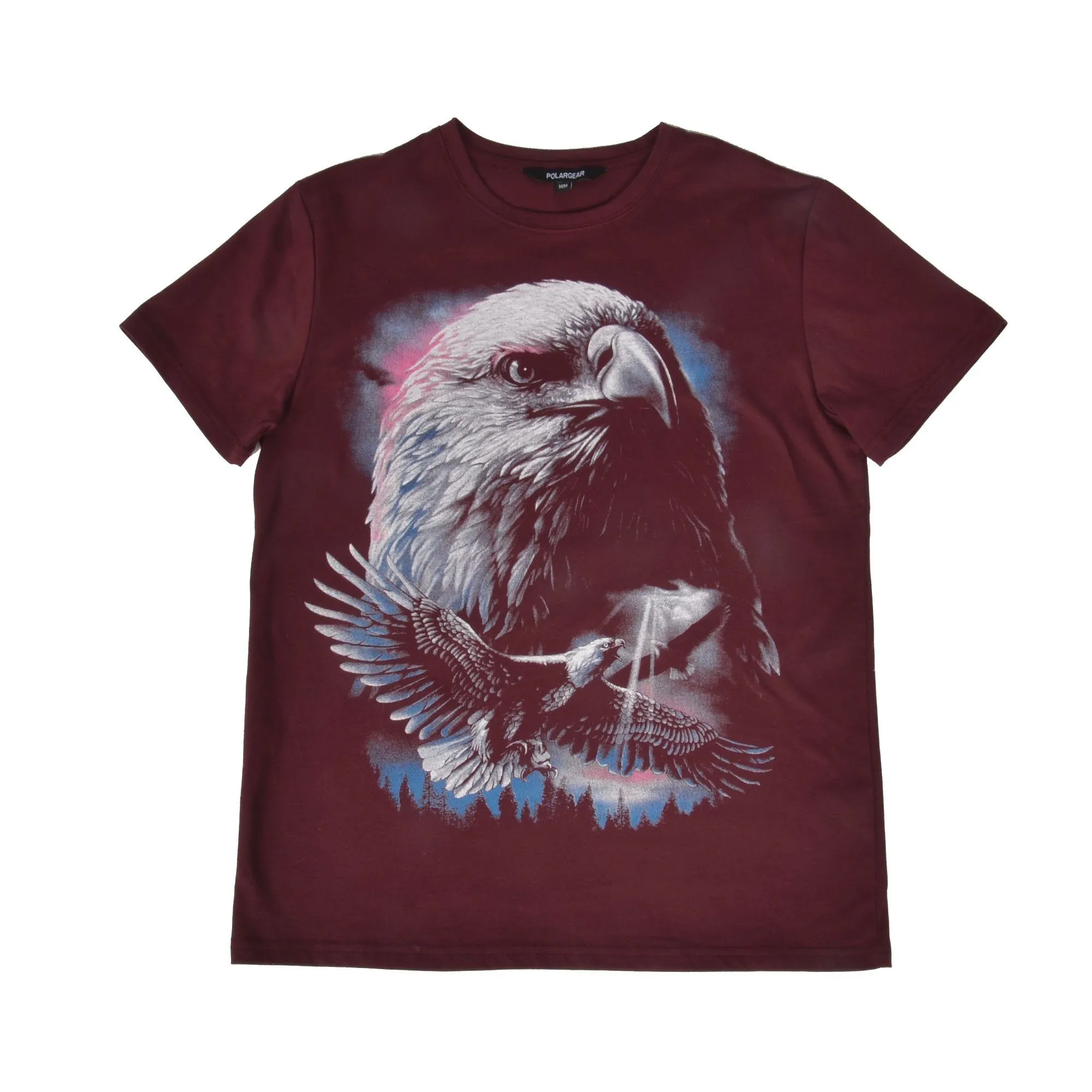 Polargear - Eagle - Graphic T-Shirt - Burgundy