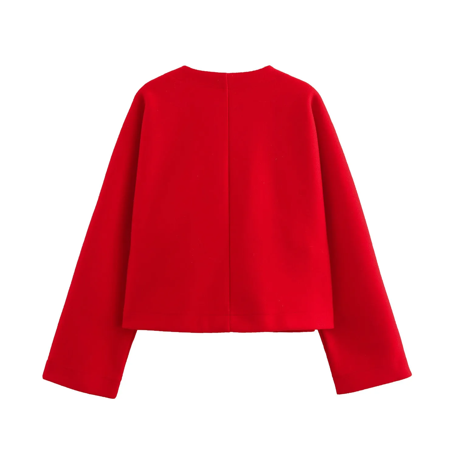 Pre Order:  Vintage Red Loose V-Neck Casual Sweater