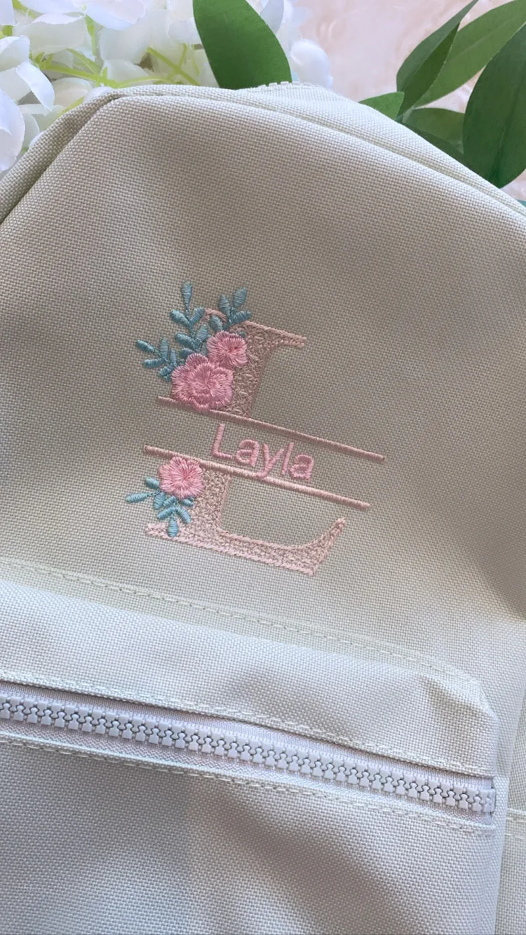 Sage Green Personalised backpacks