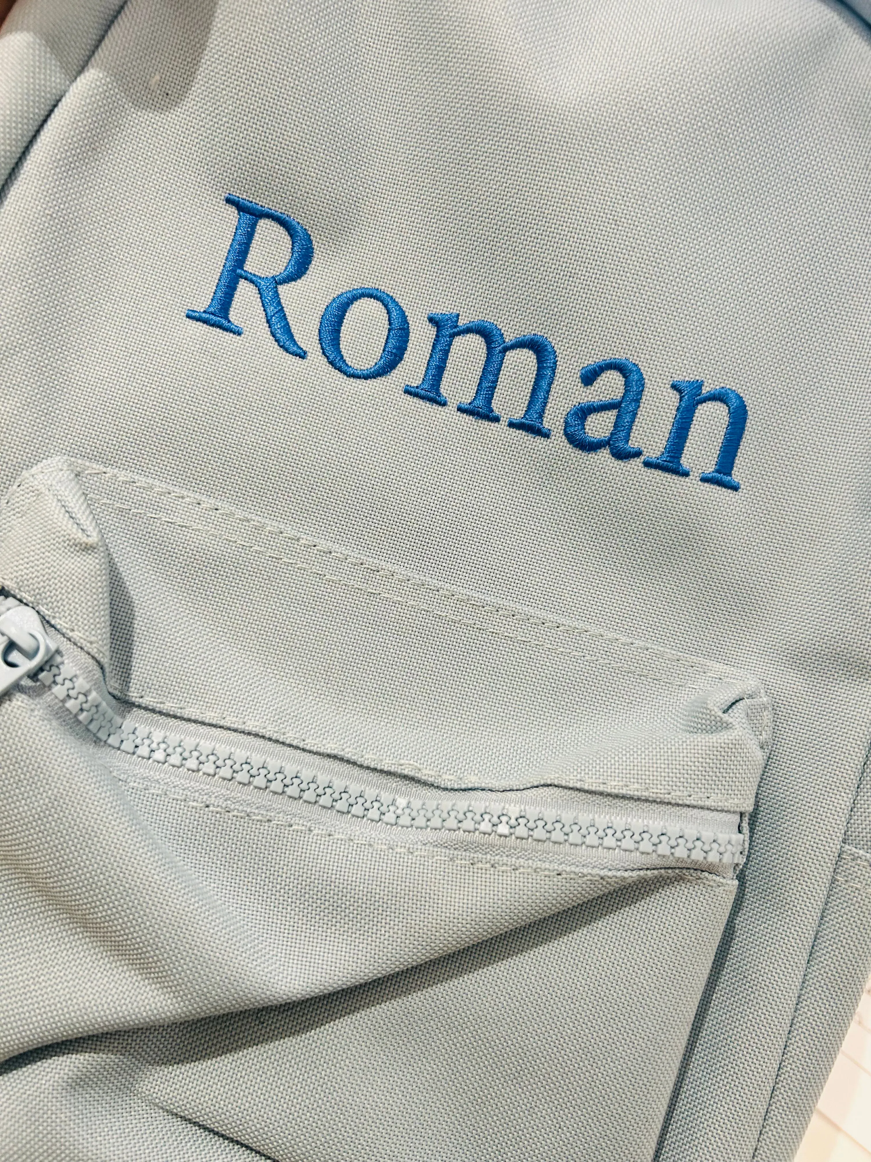 Sage Green Personalised backpacks