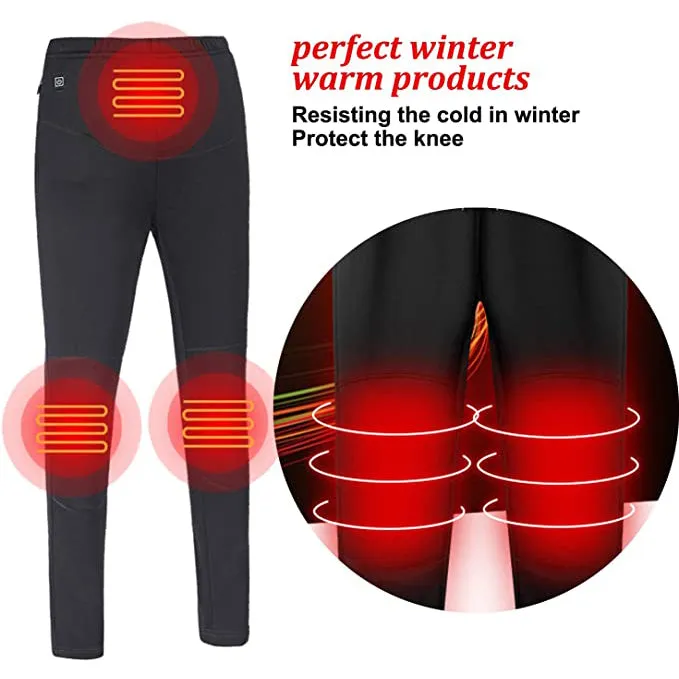 Sidiou Group Anniou Intelligent USB Heating Pants Electric Heated Warm Pants Casual Sport Pants Plus Velvet Carbon Fiber Electric Heated Trousers