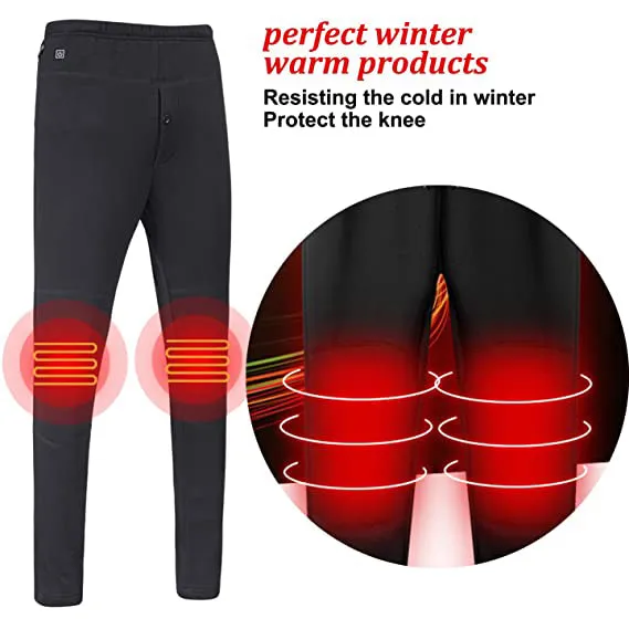 Sidiou Group Anniou Intelligent USB Heating Pants Electric Heated Warm Pants Casual Sport Pants Plus Velvet Carbon Fiber Electric Heated Trousers