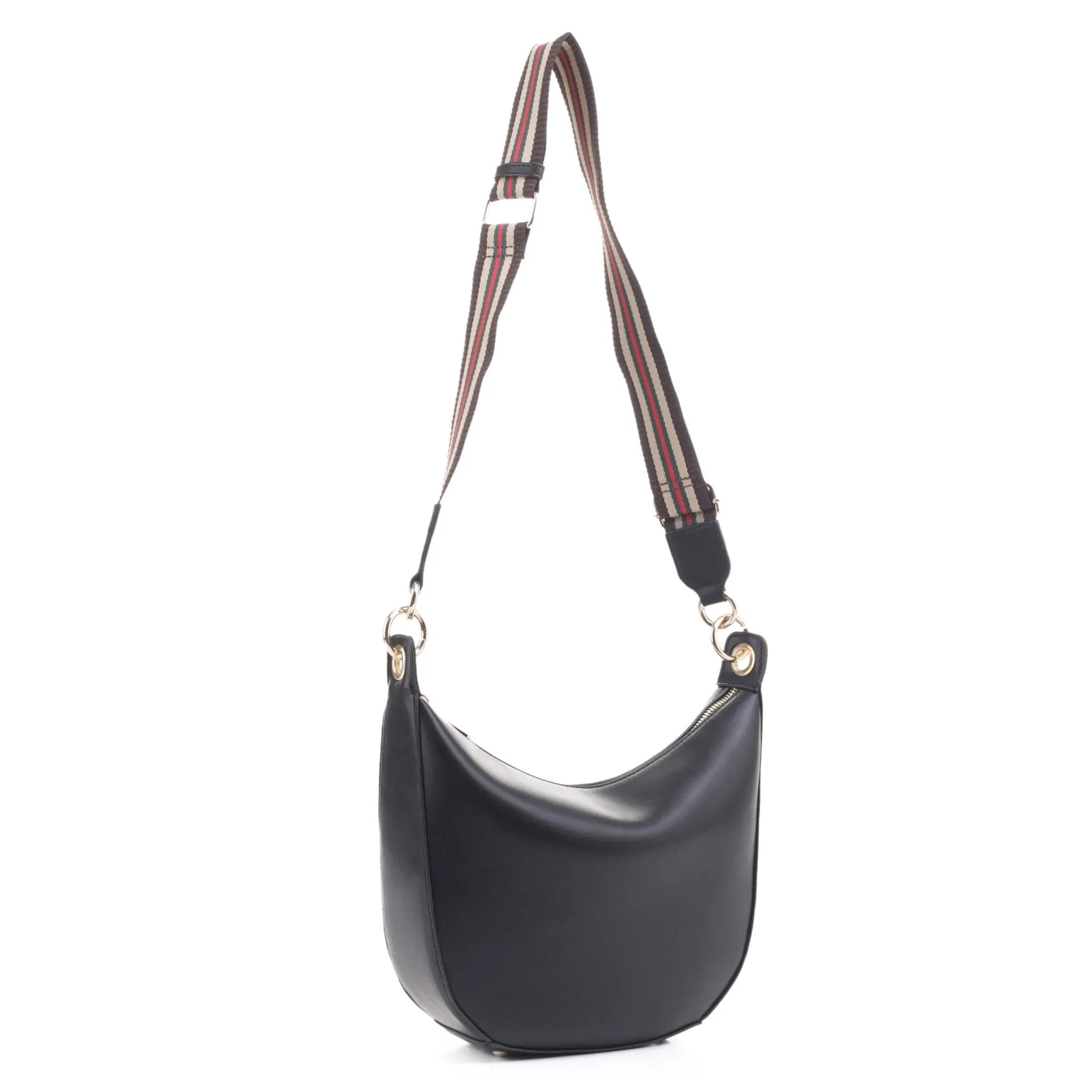 SJ20331 Half Moon Crossbody Bag w/ Guitar Strap