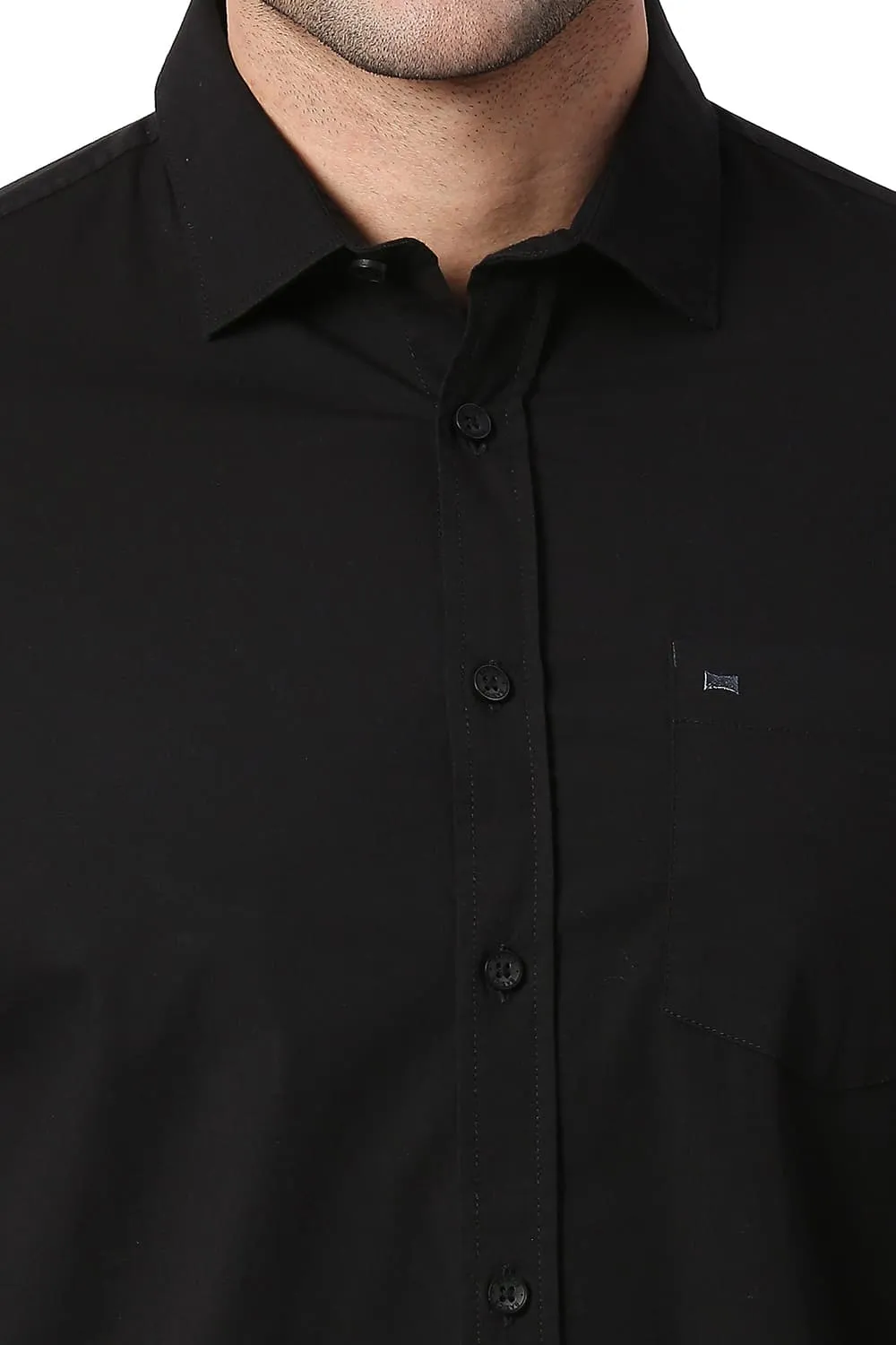 Slim Fit Cotton Poplin Stretch Shirt